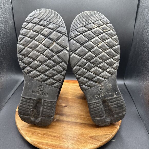 Anodyne Diabetic No 90 Mens Size 10.5W Trail Boots Black Leather Double Zip READ - Picture 7 of 10